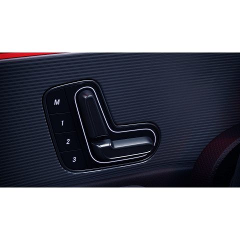 Electrically adjustable front memory seats